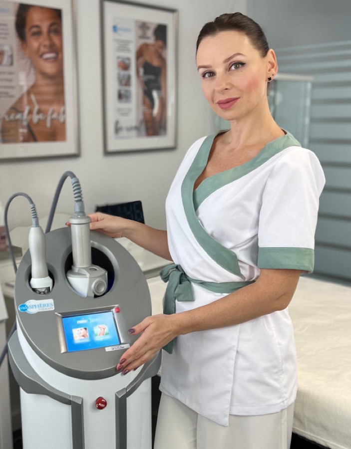 Evi Furman, Inhaberin von MyBody Augsburg, in ihrem Studio